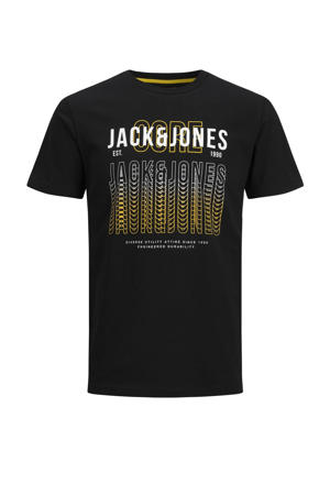 T-shirt JJCYBER met logo black