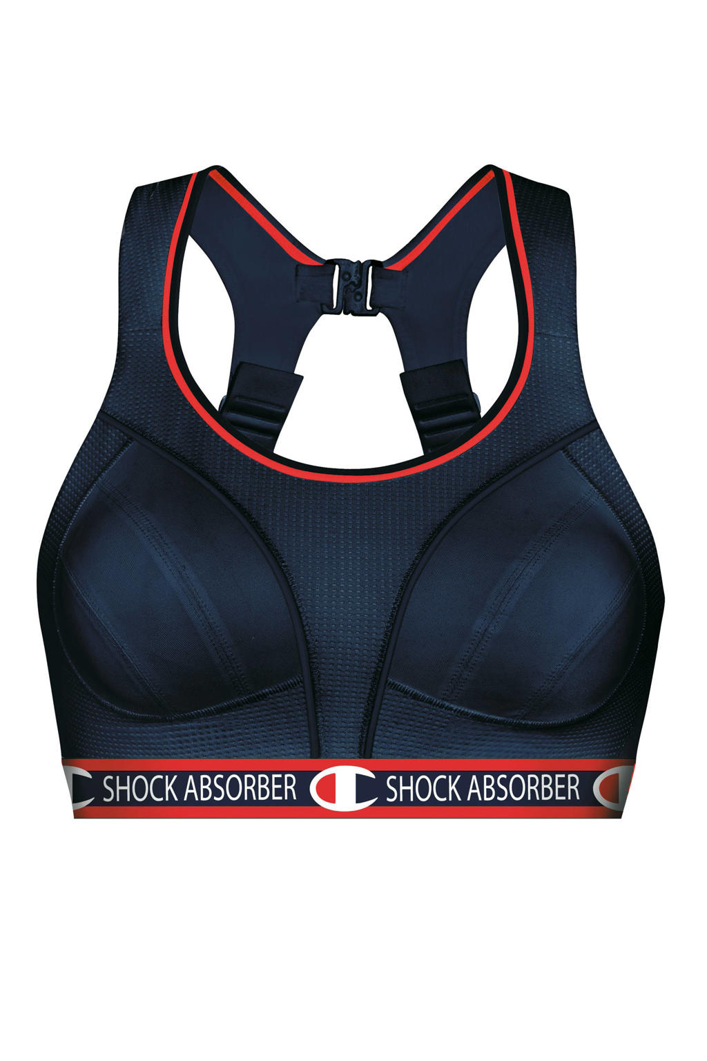 Shock Absorber X Champion TOP-level sportbh Ultimate Run Bra donkerblauw/rood