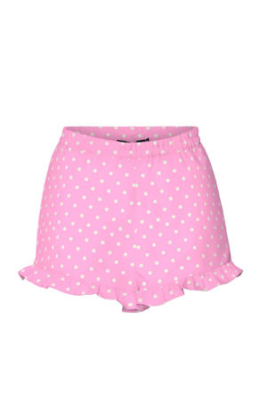 pyjamashort VMKAE met stippen roze/wit