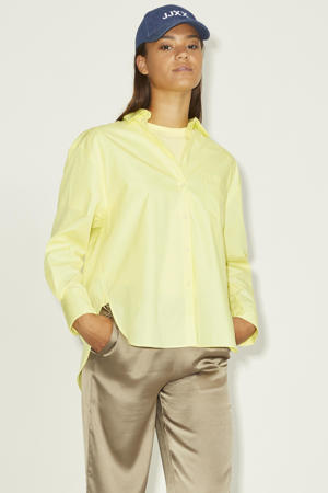 blouse JXJAMIE met biologisch katoen lichtgeel
