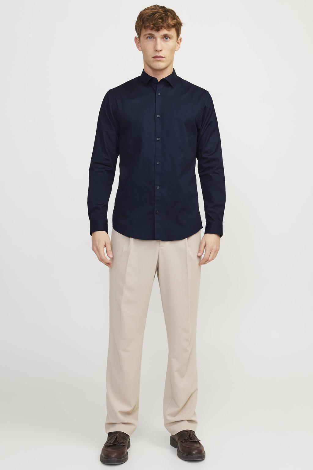JACK & JONES PREMIUM slim fit overhemd JPRBLACARDIFF navy blazer