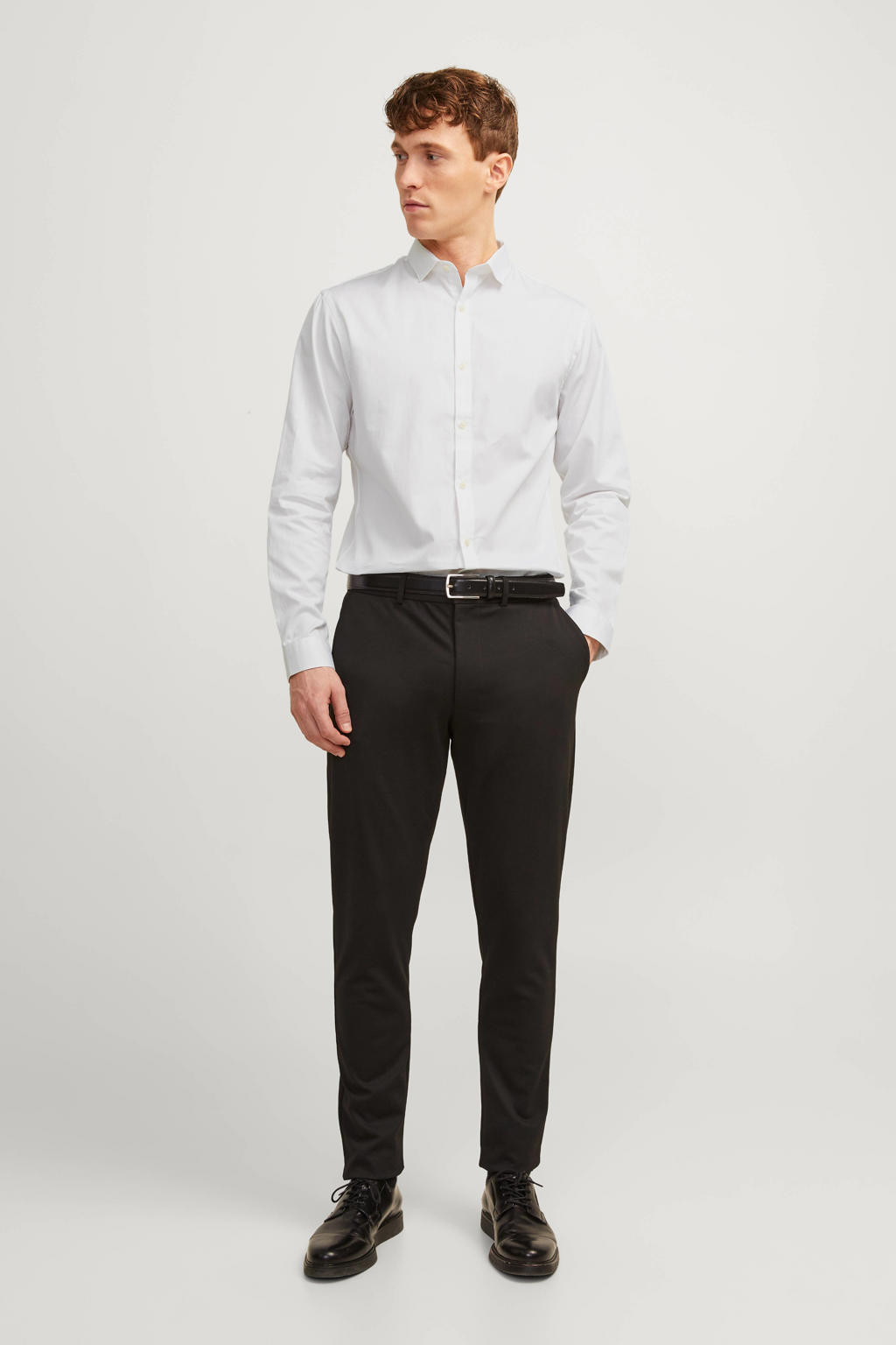 JACK & JONES PREMIUM slim fit overhemd JPRBLACARDIFF white
