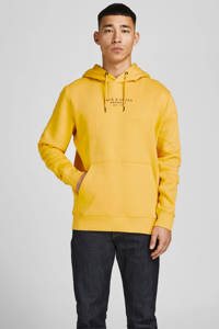 JACK & JONES PREMIUM hoodie JPRBLAARCHIE met tekst spicy mustard, Spicy Mustard