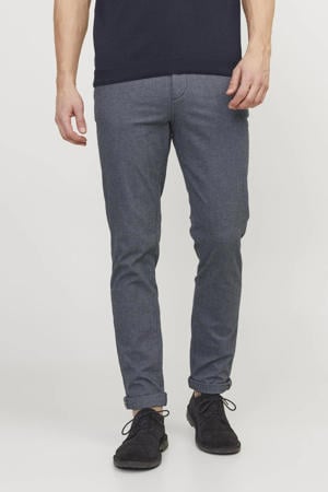 gemêleerde slim fit broek JPSTMARCO JJFURY  faded denim