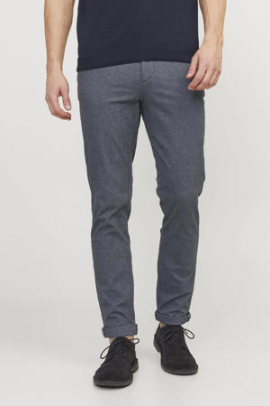 gemêleerde slim fit broek JPSTMARCO JJFURY  faded denim