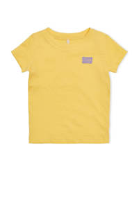KIDS ONLY MINI T-shirt KMGWEEKDAY met tekst geel