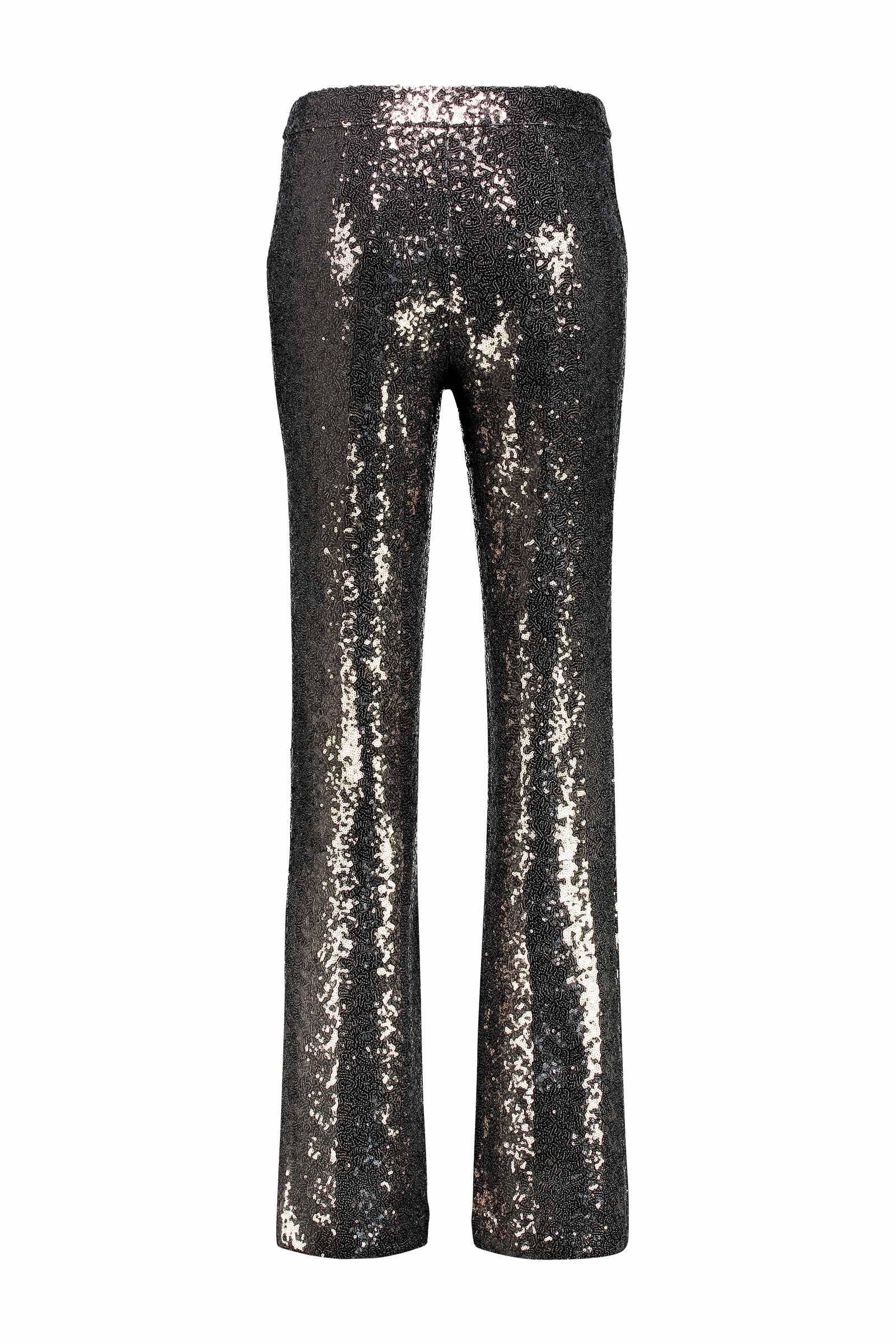Expresso straight fit broek PALMIRA met pailletten zilver | wehkamp