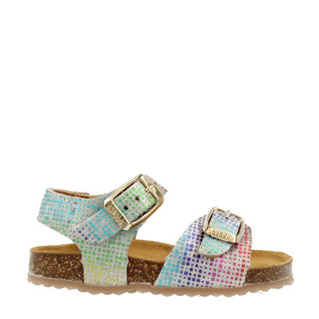 Develab 48312 sandalen zilver/multi