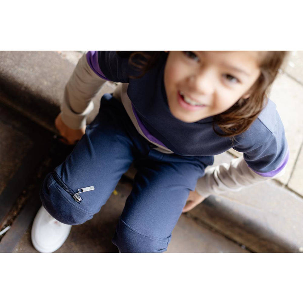 LEVV Boys regular fit joggingbroek Twan donkergrijs