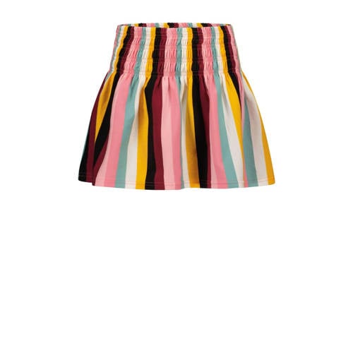 B.Nosy gestreepte rok roze mintgroen oker ecru