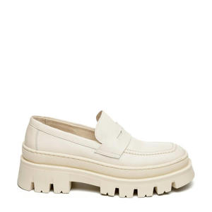 Faylin  chunky leren loafers off white