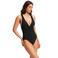 Seafolly Collective badpak met diepe V-hals zwart