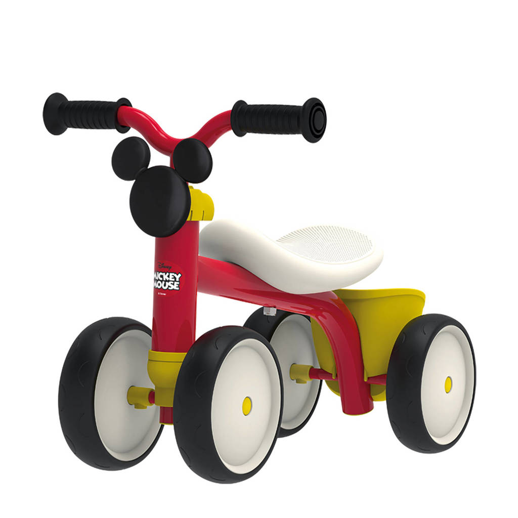 Smoby loopfiets Disney Mickey Mouse, Rood/ geel