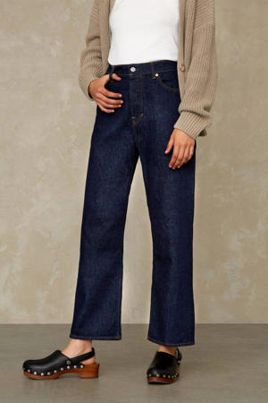 high waist straight fit jeans LIORA clean clear hemp rinse 2517