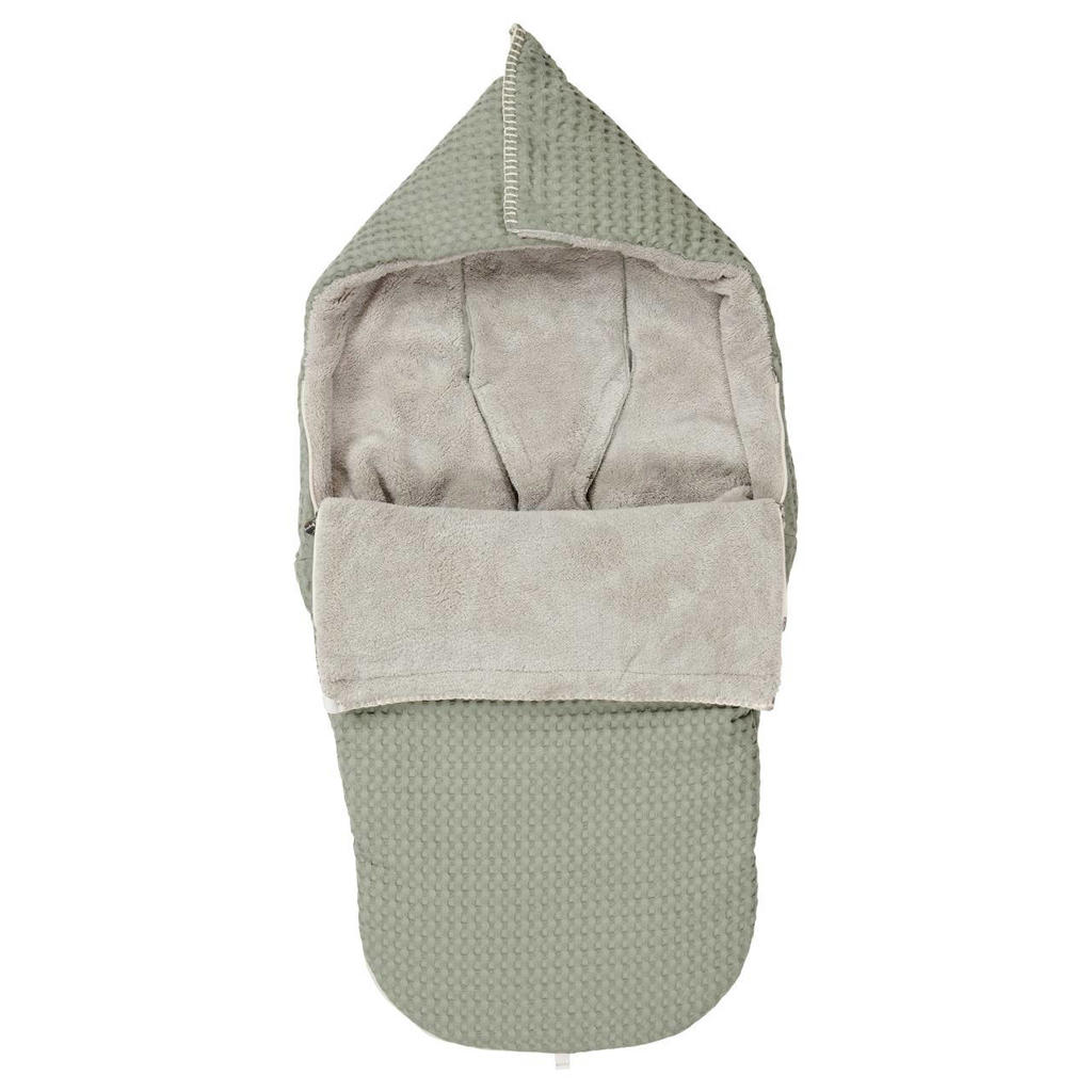 Koeka Oslo buggy voetenzak teddy shadow green/misty grey