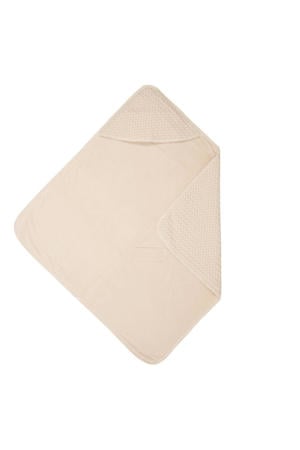 Antwerp omslagdoek wafelstof/stretch badstof 100x105 cm sand