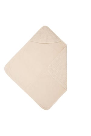 Antwerp omslagdoek wafelstof/stretch badstof 100x105 cm sand