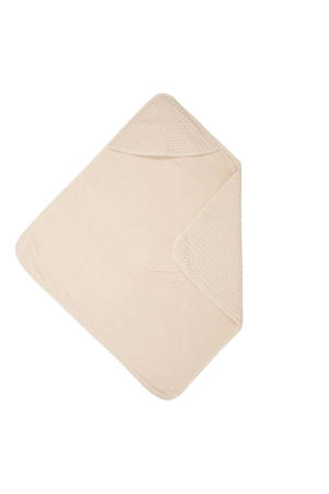 Antwerp omslagdoek wafelstof/stretch badstof 100x105 cm sand