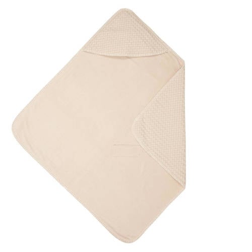 Koeka Antwerp omslagdoek wafelstof/stretch badstof 100x105 cm sand afbeelding