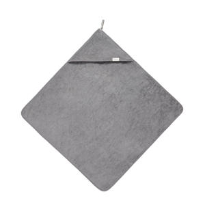 Dijon Organic badcape 100x100 cm steel grey