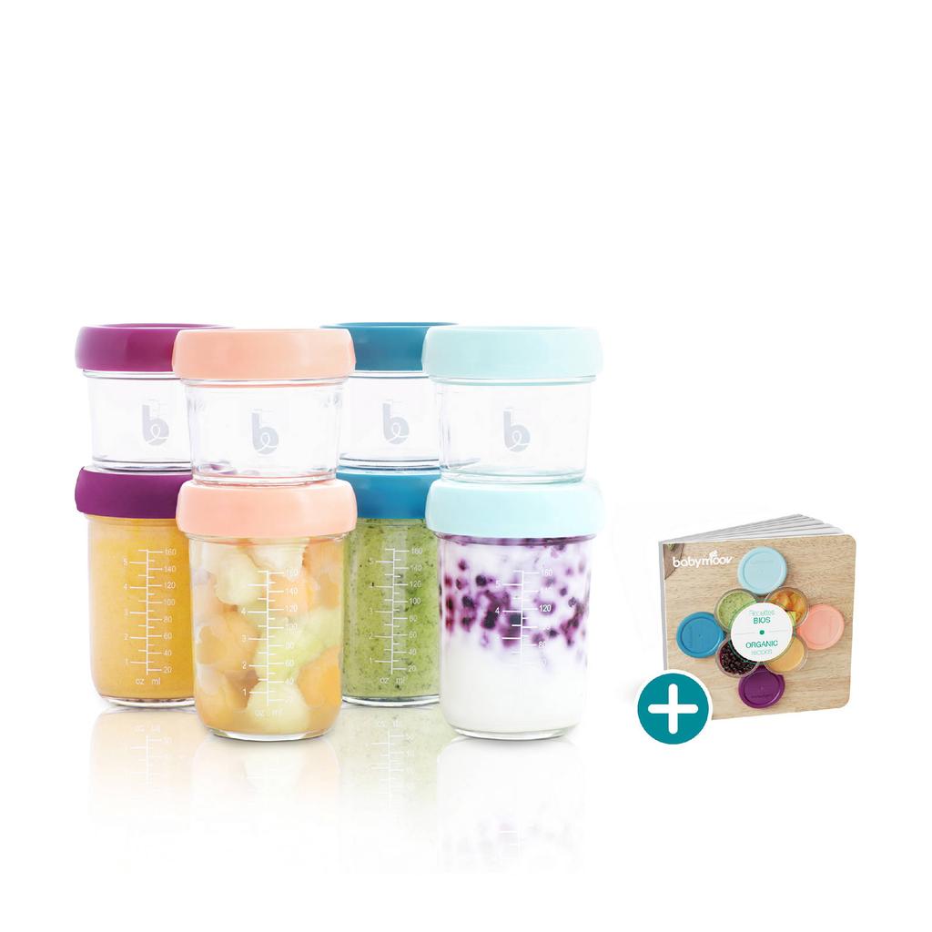 Babymoov Babybols - 8 glazen bewaarpotjes