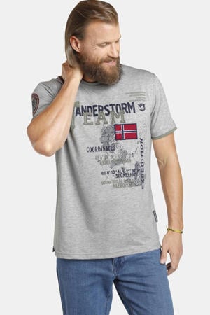 T-shirt SÖLVE Plus Size grijs