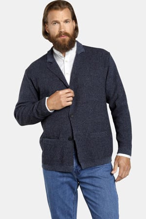 vest ASGER Plus Size blauw