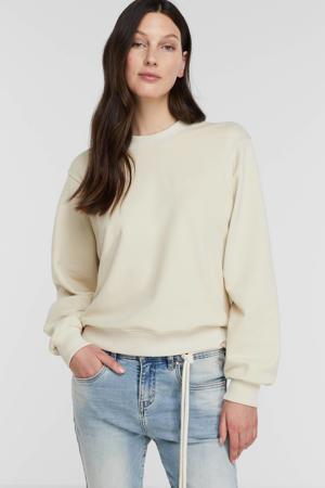 sweater ‘A’ van biologisch katoen beige