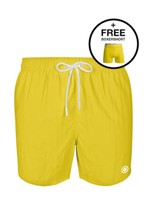 zwemshort + gratis boxershort geel