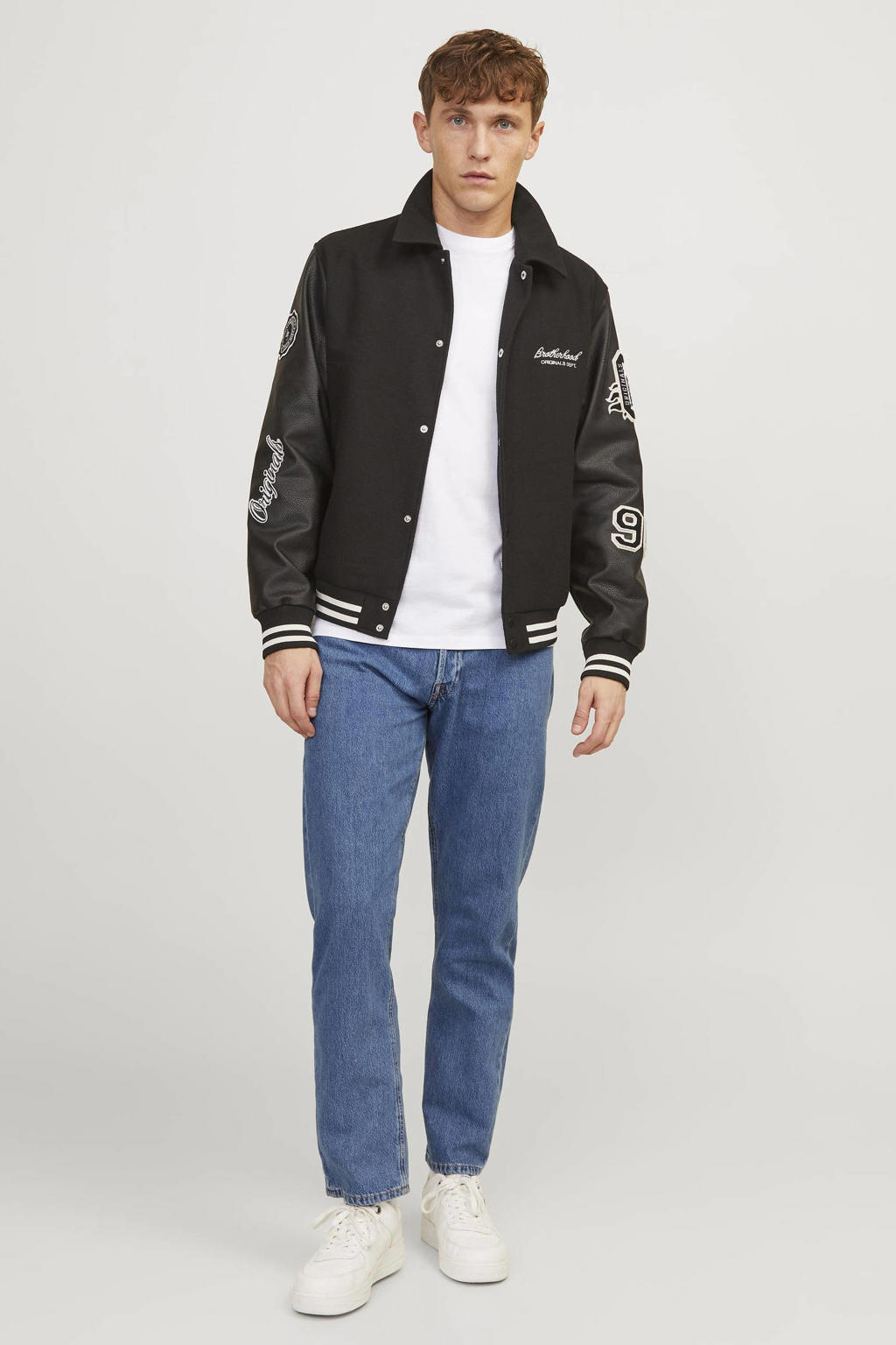 JACK & JONES JEANS INTELLIGENCE loose fit jeans JJICHRIS JJORIGINAL 412 blue denim