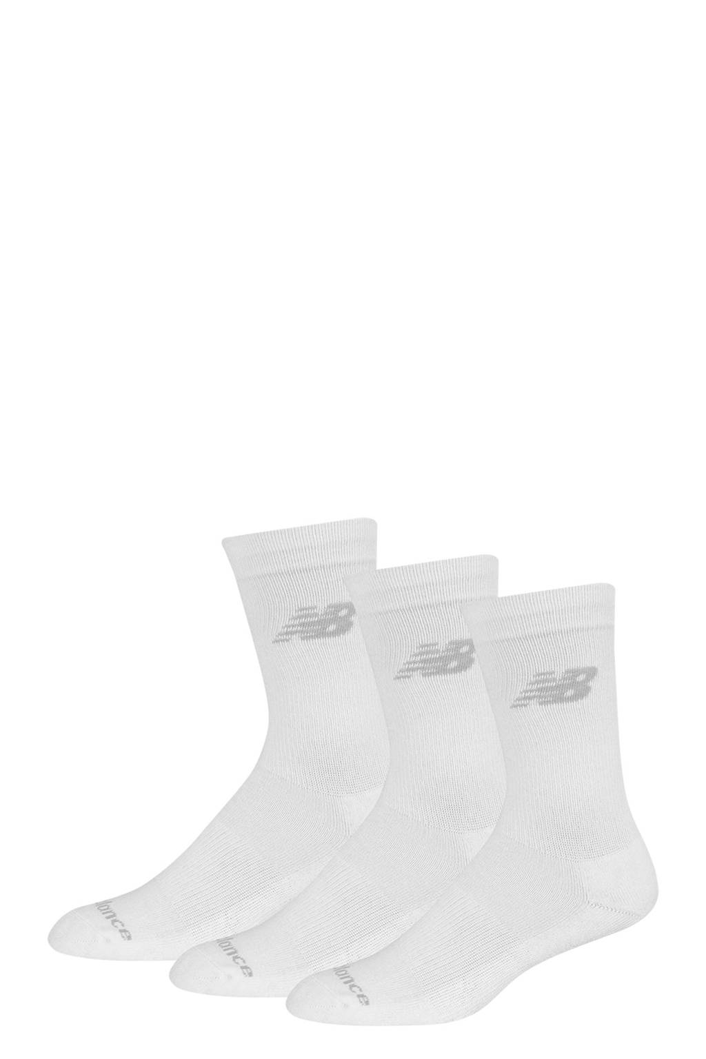 New Balance Senior sportsokken - set van 3 wit, Wit