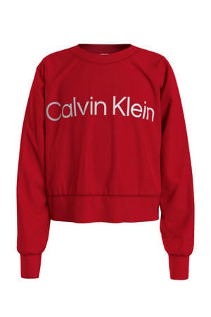 sweater met logo rood