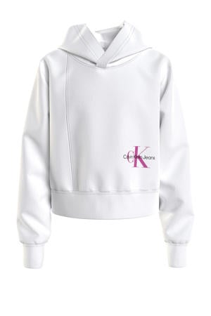 hoodie met logo wit