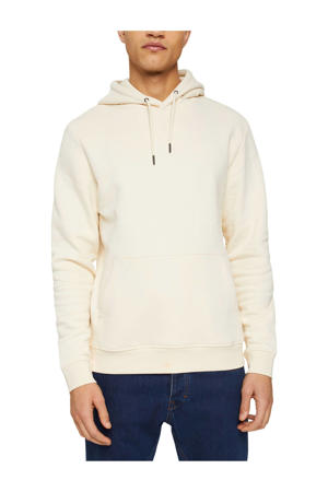 hoodie met logo cream beige