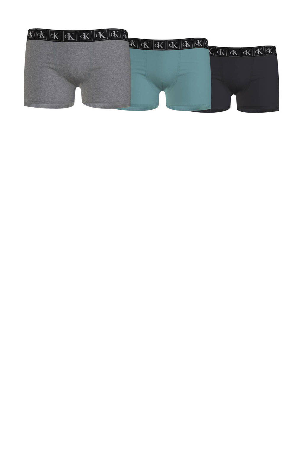 Calvin Klein boxershort - set van 3 blauw/grijs/zwart