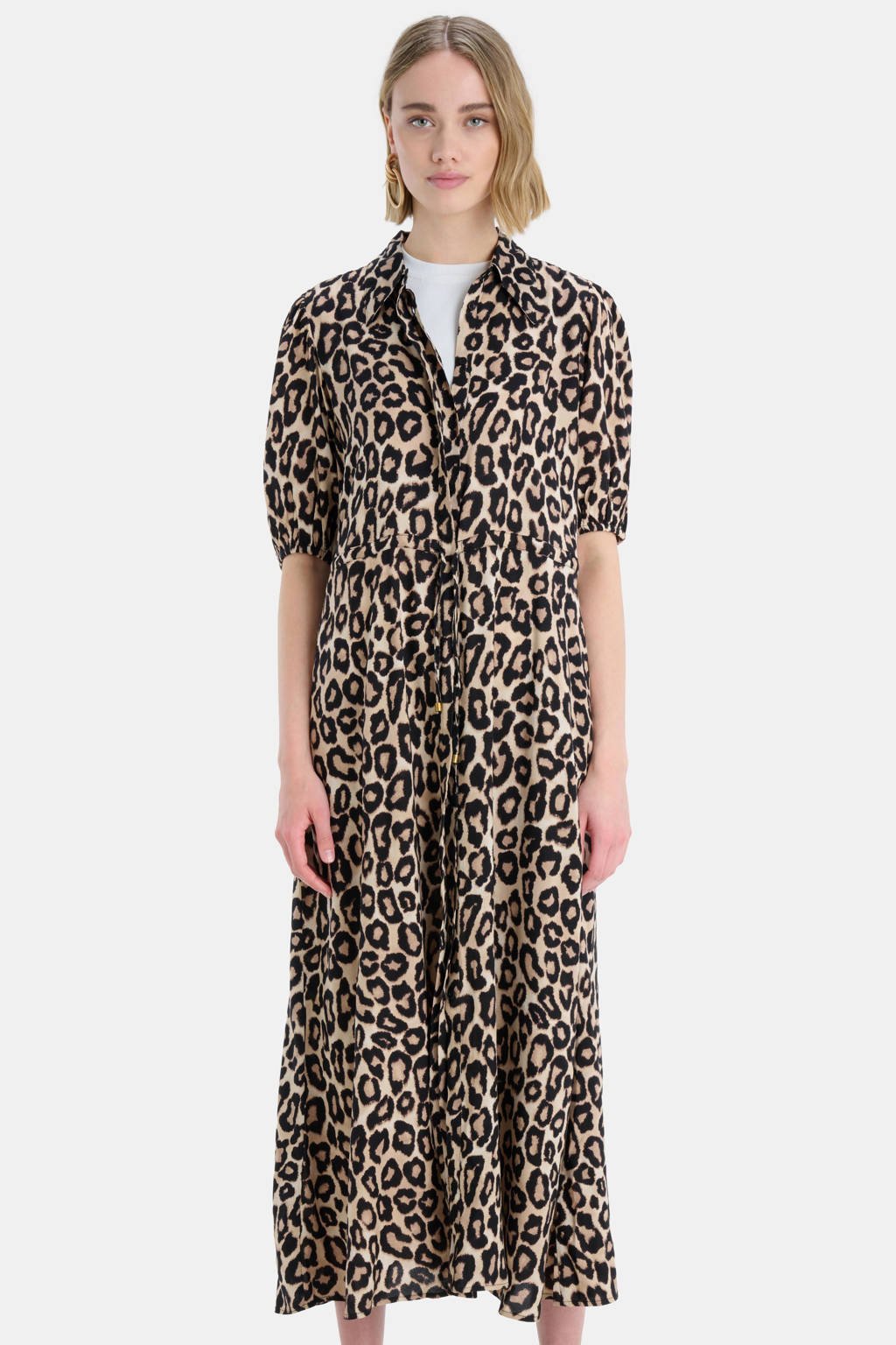 Maxi Jurk Shoeby Blousejurk Zebraprint Maxi Jurk Roze Shoeby