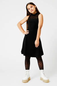 CoolCat Junior jurk DINA X CG met glitters zwart, Zwart