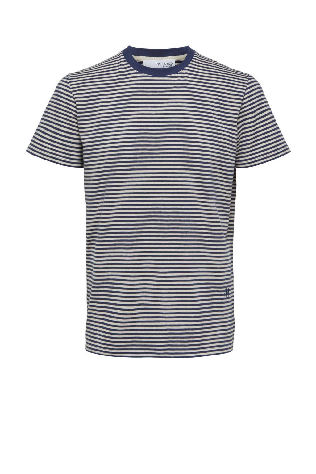 SELECTED HOMME gestreept T-shirt SLHBUTCH navy blue