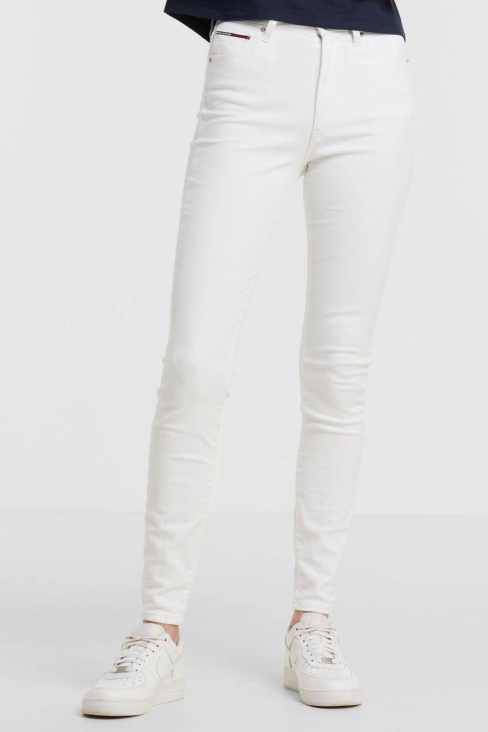 Tommy Jeans high waist skinny jeans Sylvia 1ce denim color | wehkamp