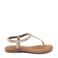 Lazamani 75.615 leren sandalen goud