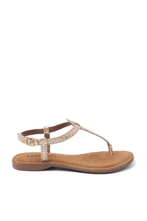 75.615 leren sandalen goud