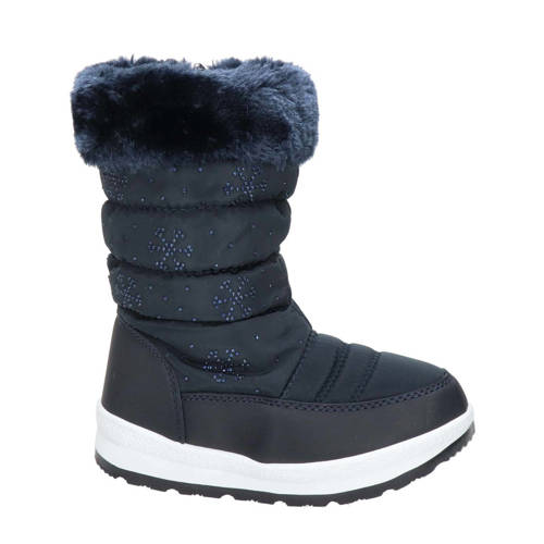 Snow Fun snowboots met strass steentjes blauw afbeelding