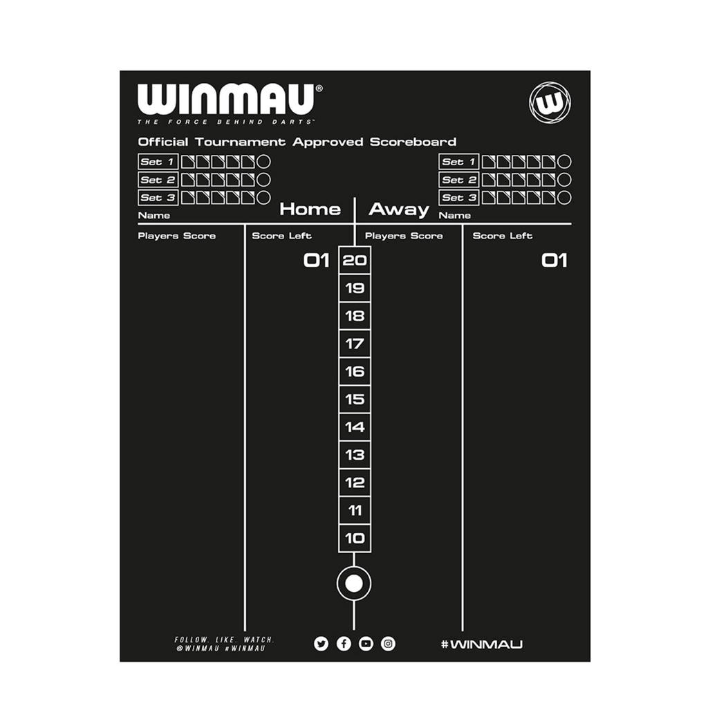 Winmau Whiteboard scoreboard 40 x 30 wehkamp