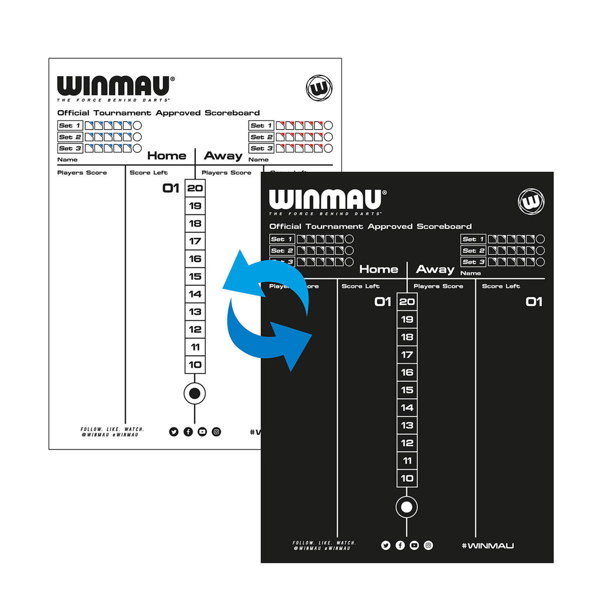 Winmau Whiteboard scoreboard 40 x 30 wehkamp