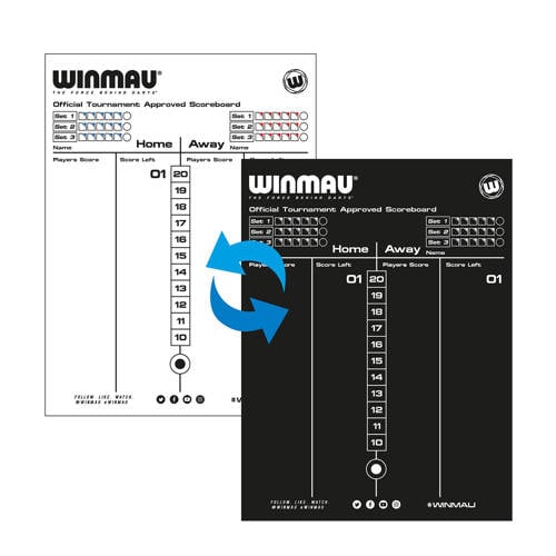 Winmau Whiteboard scoreboard 40 x 30 afbeelding