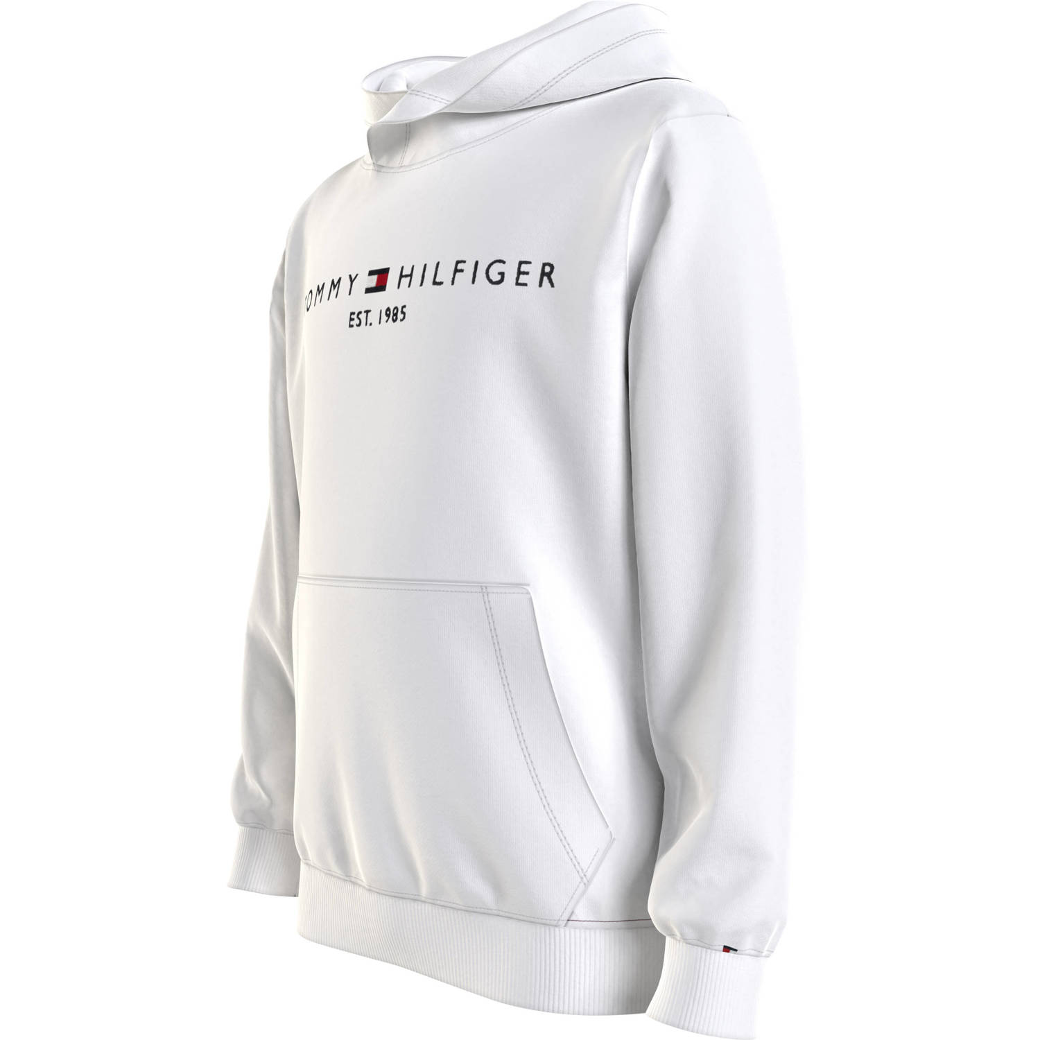 Tommy Hilfiger hoodie met logo wit