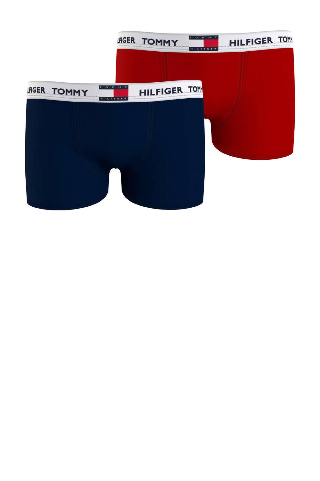 Tommy Hilfiger   boxershort - set van 2 donkerblauw/rood, Rood/donkerblauw