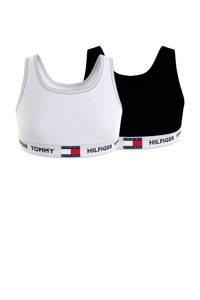 Tommy Hilfiger bralette - set van 2 wit/zwart, Wit/zwart