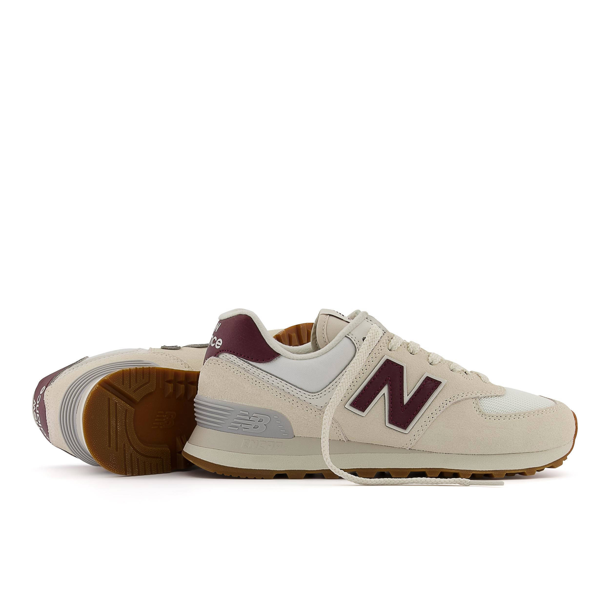 new balance 574 ecru trainers