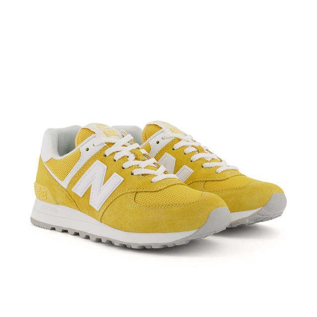 Wissen Snel Minder New Balance 574 sneakers geel/wit | wehkamp